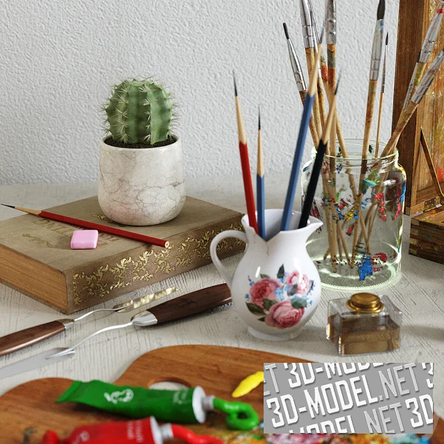 3d-модель Сет для художника