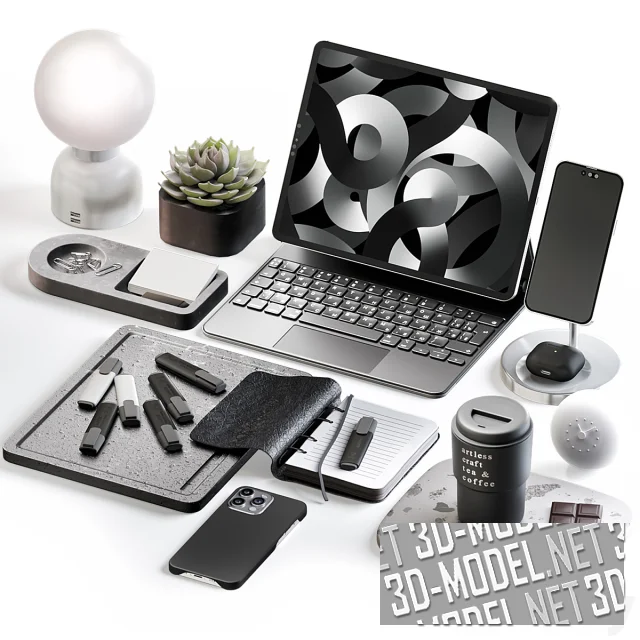 Сет с гаджетами Apple и лампой PLUGGIE HVIT