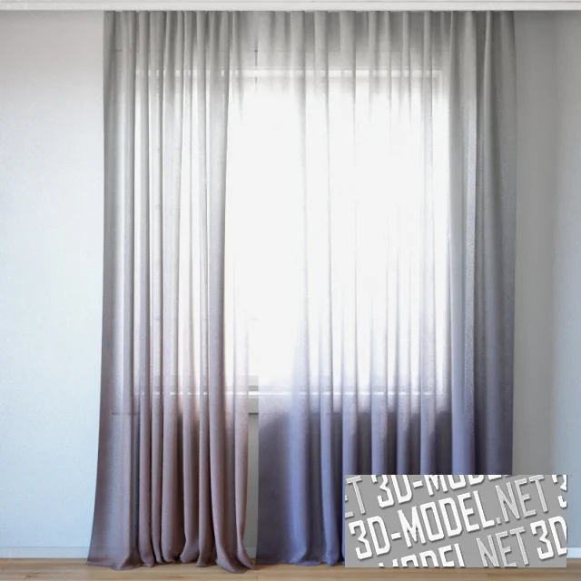 3d-модель Шторы Pottery Barn Teen Ombre