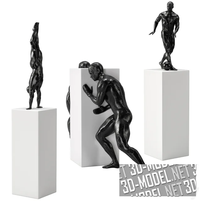 Скульптуры атлетов, в современном стиле