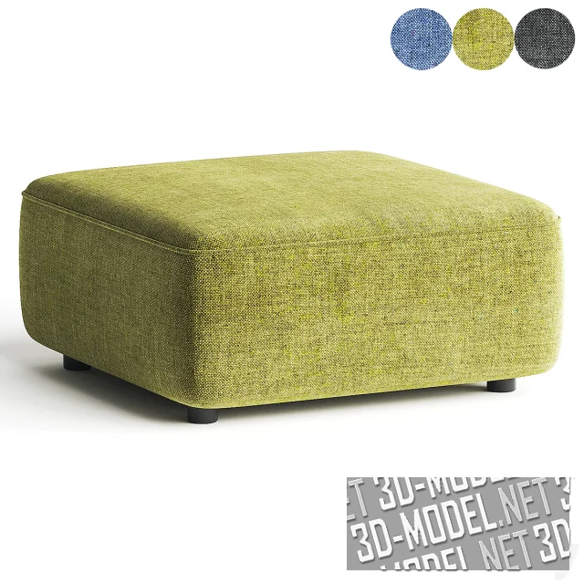 3d-модель Современный пуф CHANEL 5550 Montbel