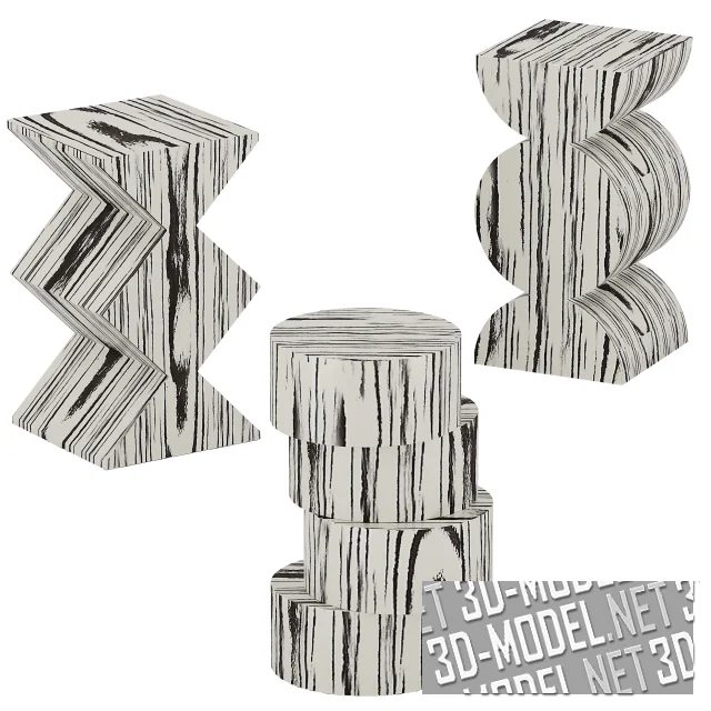 3d-модель Столы SHIFT ACCENT, PARKER ACCENT и QUINCY ACCENT от Baker