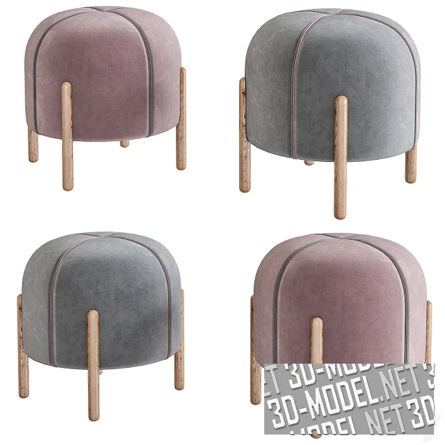 3d-модель Табурет Sally от +Halle