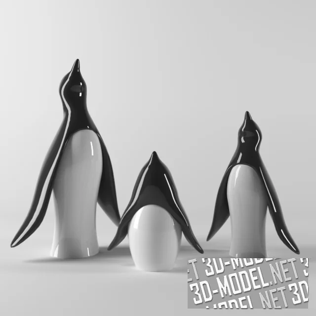 Три пингвина