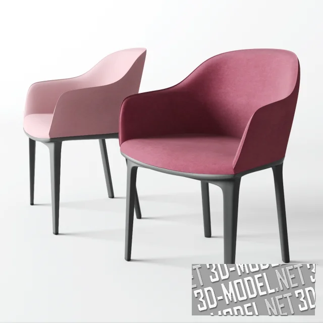3d-модель Цветовые варианты кресла Vitra Soft Shell
