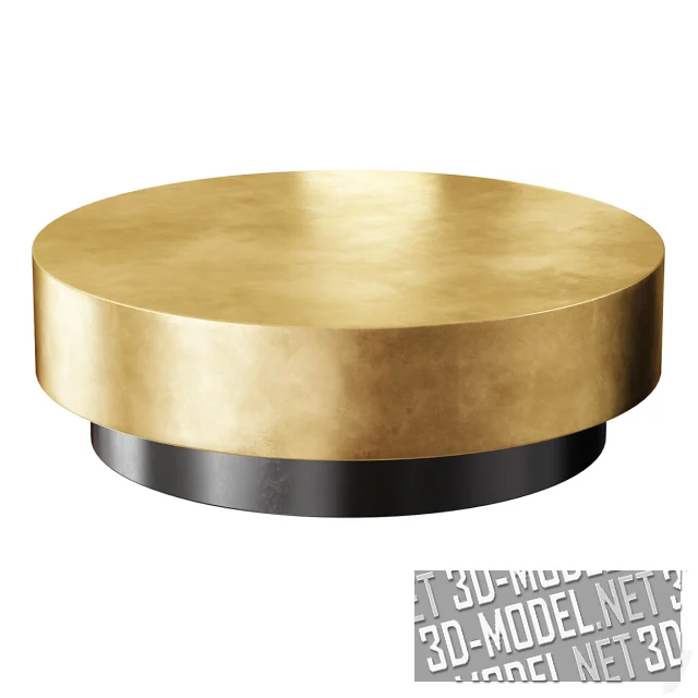 3d-модель Золотистый столик от West Elm