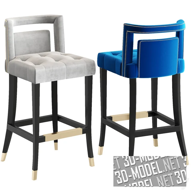 Барный стул Candelabra Home Hart Velvet