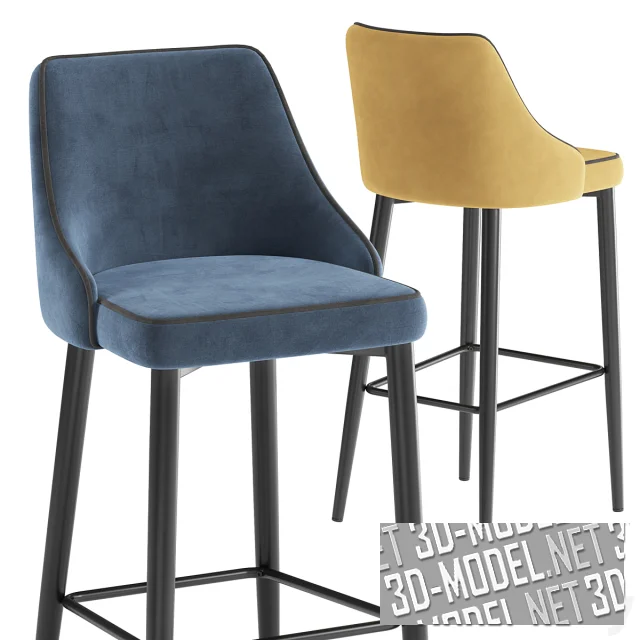 3d-модель Барный стул Stool Group Kobi