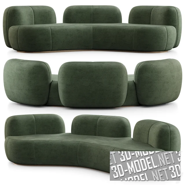 3d-модель Диван Tateyama XL Secolo, 2 варианта