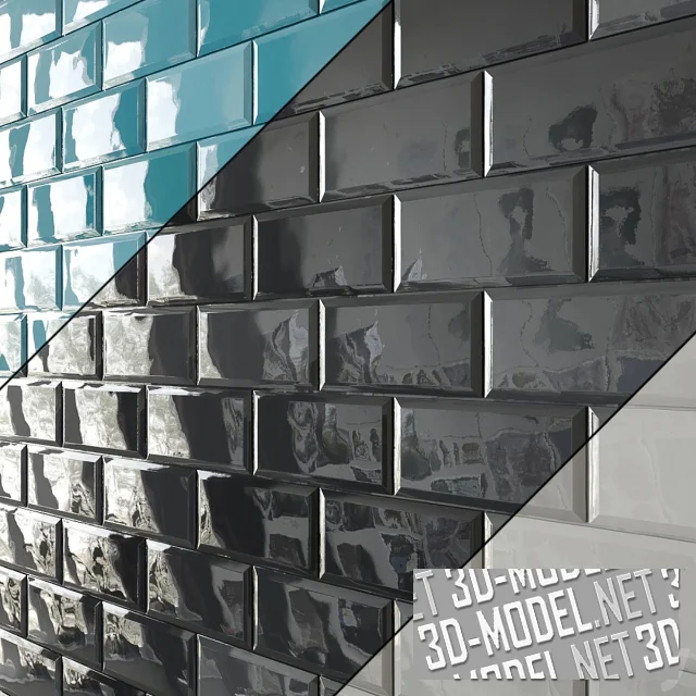 3d-модель Фацетированная плитка Deep Metro
