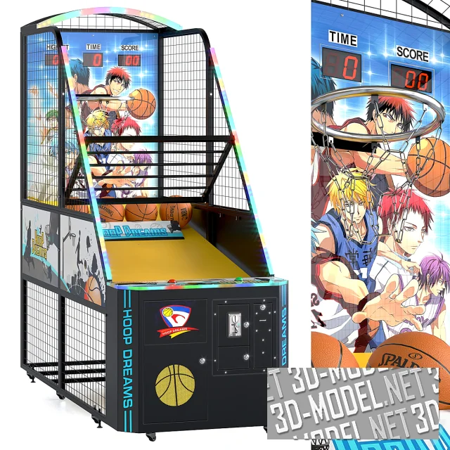 3d-модель Игровой автомат «Баскетбол»