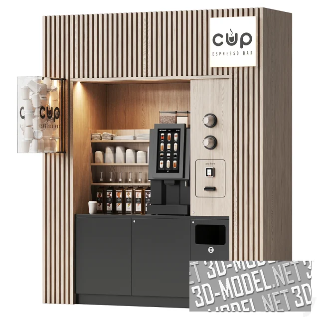 3d-модель Кафе самообслуживания