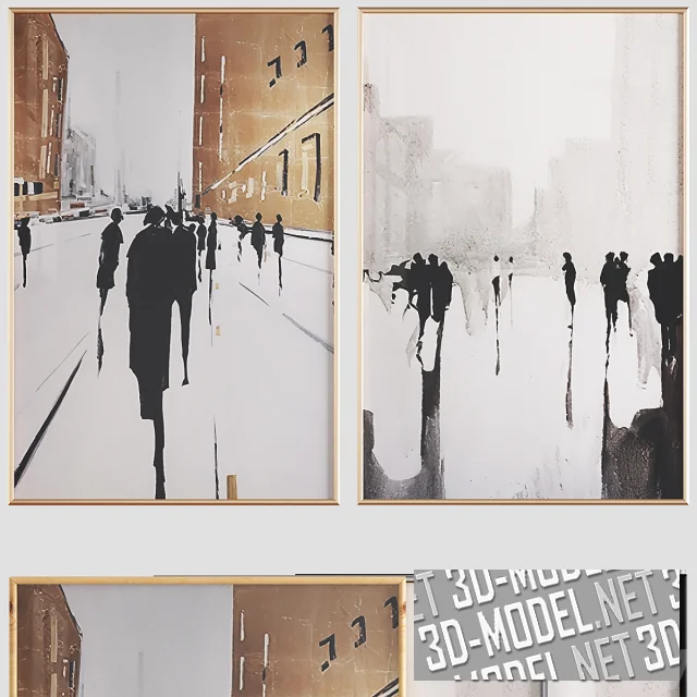 3d-модель Картины на холсте, 900x600