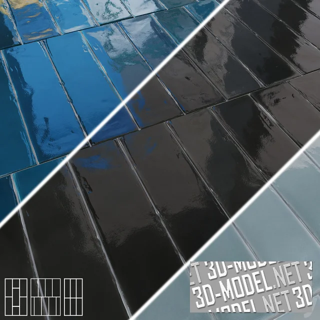 3d-модель Керамическая плитка DNA ECLAT