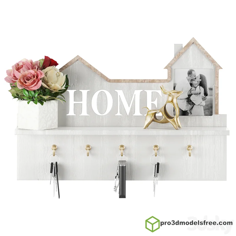 Ключница в винтажном стиле