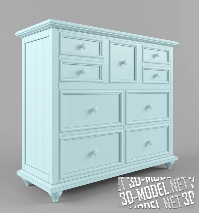 3d-модель Комод myHaven (9 ящиков) от Young America