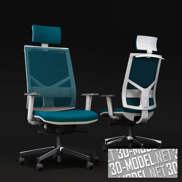 3d-модель Компьютерное кресло Mecplast