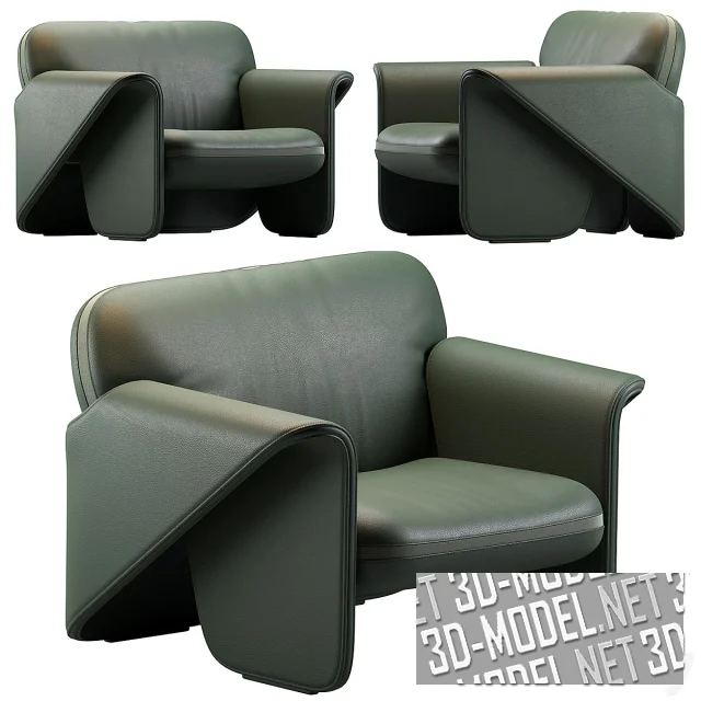 3d-модель Кожаное кресло DS 125 De Sede