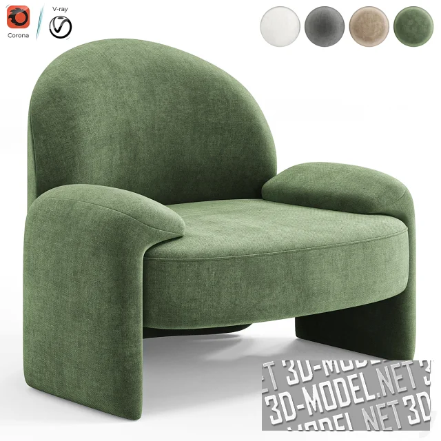 3d-модель Кресло AMA от Paolo Castelli
