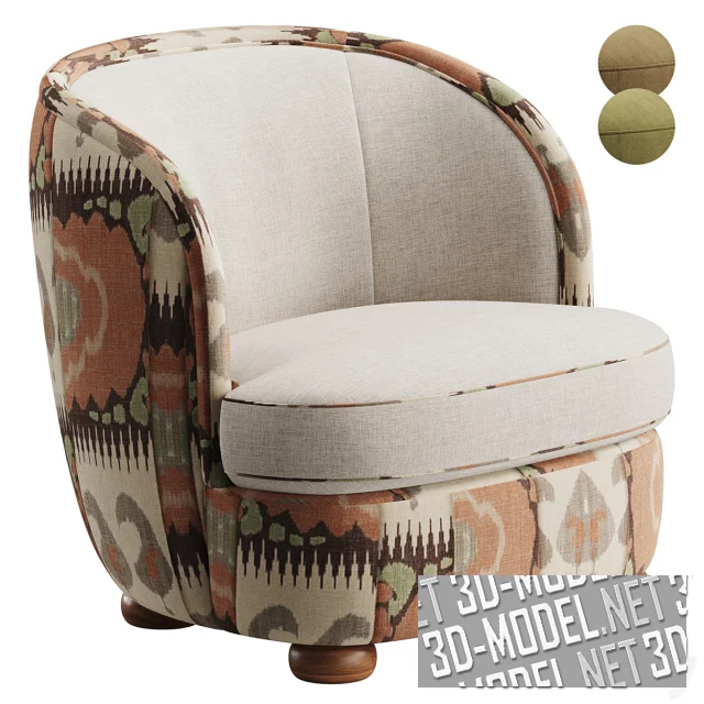 3d-модель Кресло Blair Tub от Soho Home