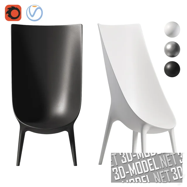 3d-модель Кресло Driade outin