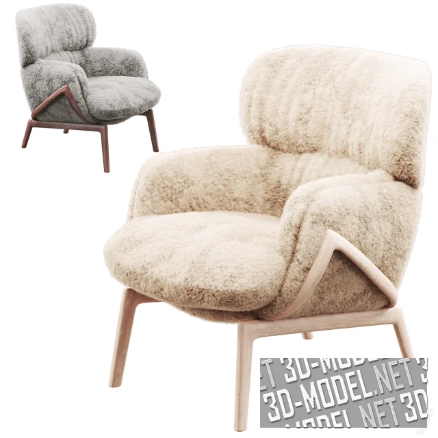 Кресло Elysia Curly Sheepskin от De La Espada