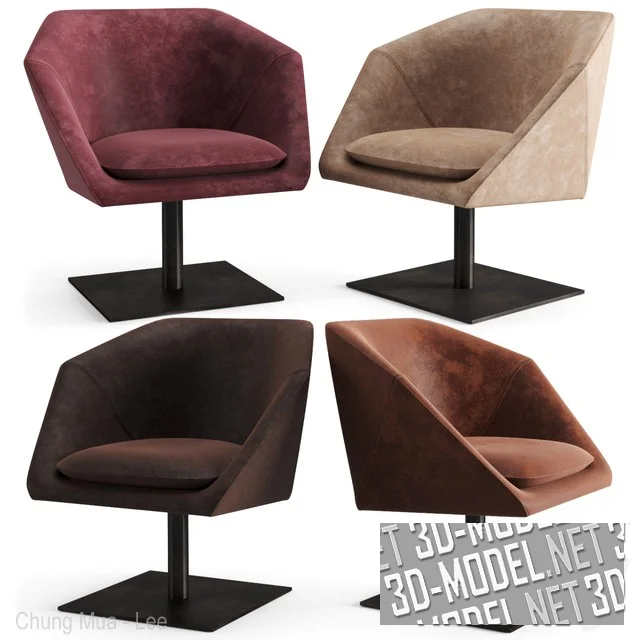 3d-модель Кресло HEXAGON от Massimo Castagna