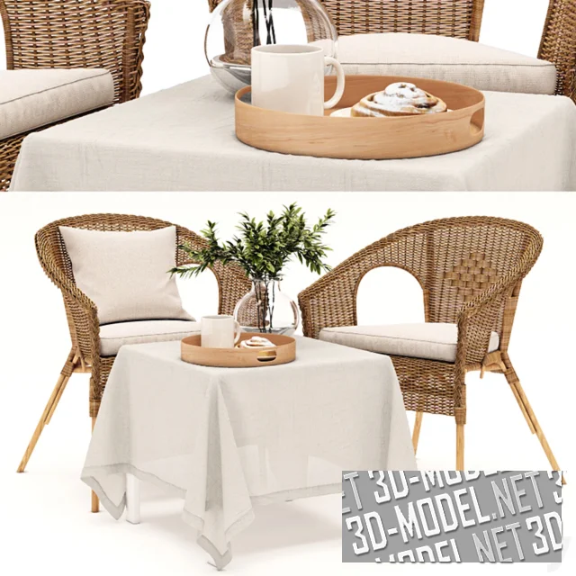 Кресло IKEA Agen и стол