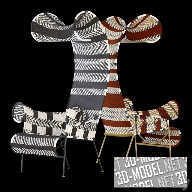 3d-модель Кресло Shadowy от Moroso