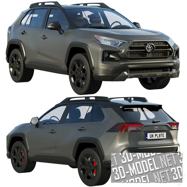 3d-модель Кроссовер Toyota RAV4 TRD Off-Road 2020