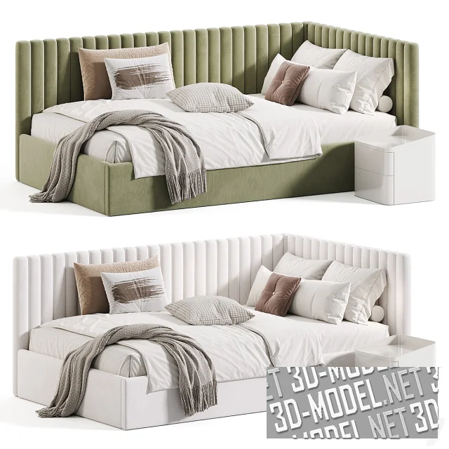 3d-модель Кровать Denny, 3 цвета