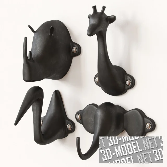 3d-модель Крючки для одежды Safari