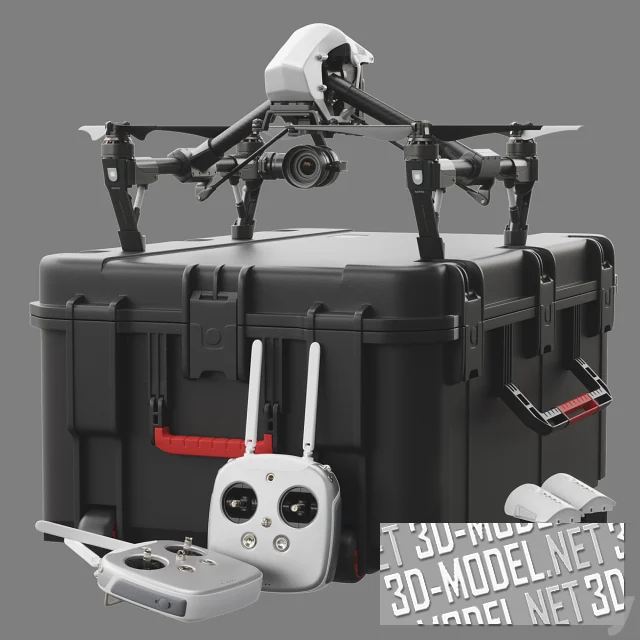 3d-модель Квадрокоптер DJI Inspire 1