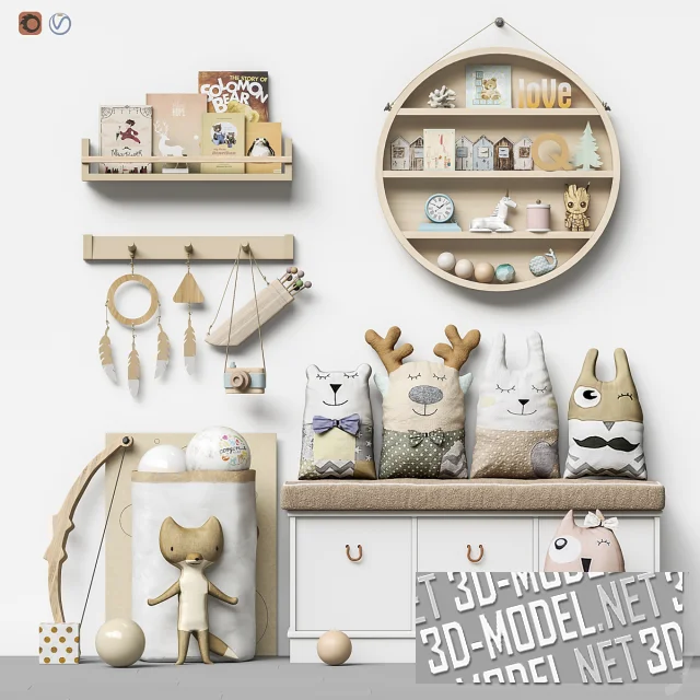 Мебель (Oliver Furniture, Style Curator) и игрушки в детскую комнату