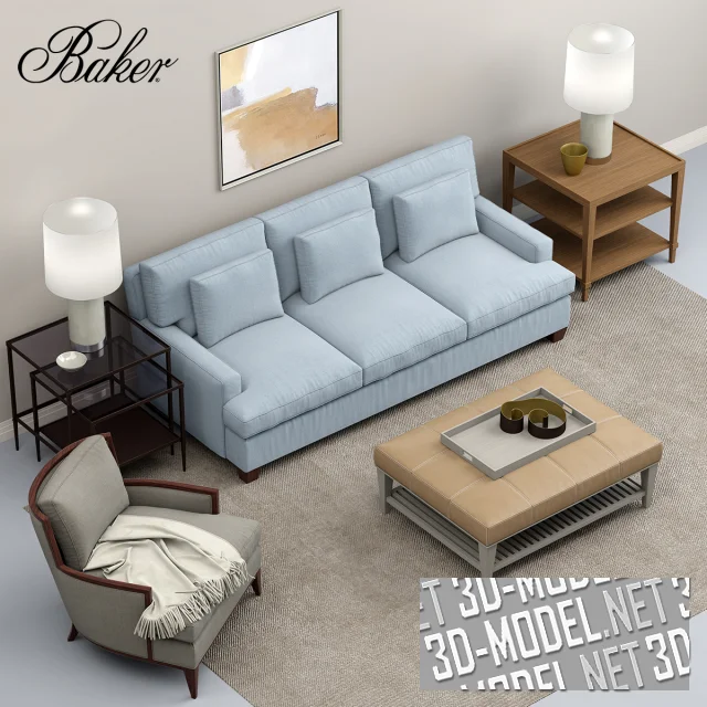 3d-модель Мебельный гарнитур BARBARA BARRY Baker