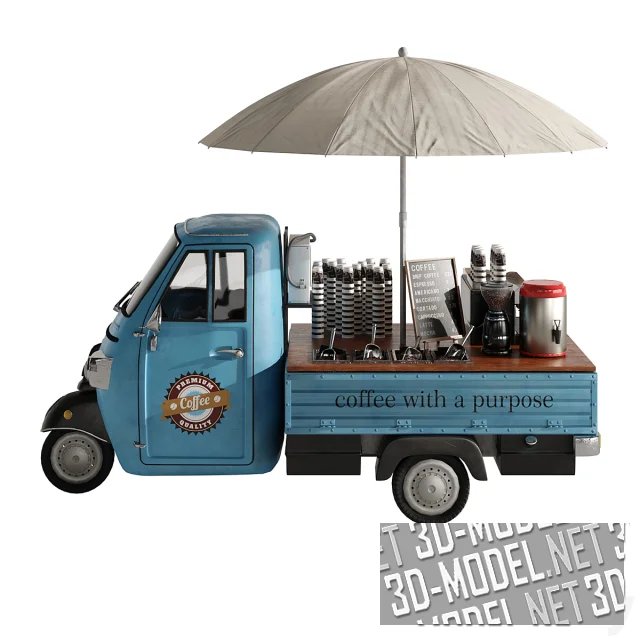 3d-модель Мобильный кафетерий Тук-тук