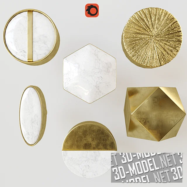 3d-модель Набор ручек от Zara Home