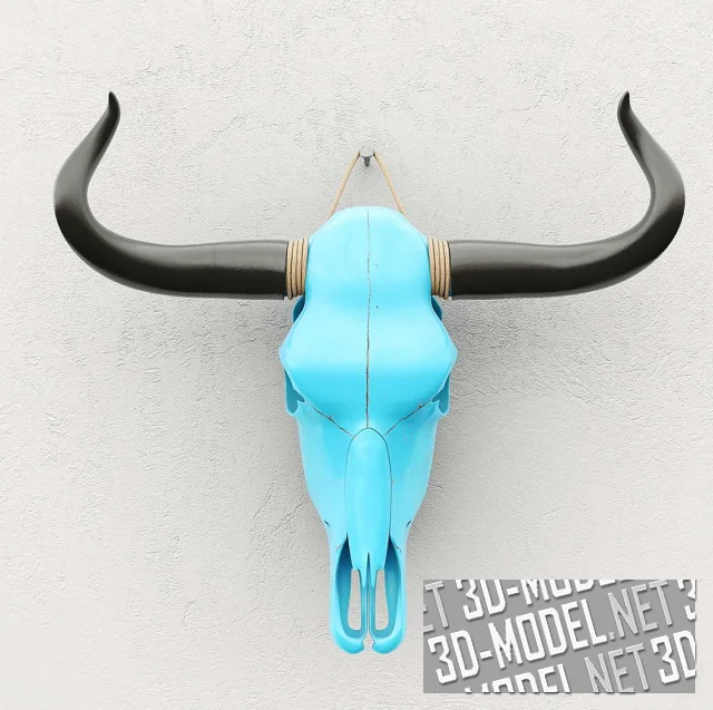Настенная скульптура – череп быка