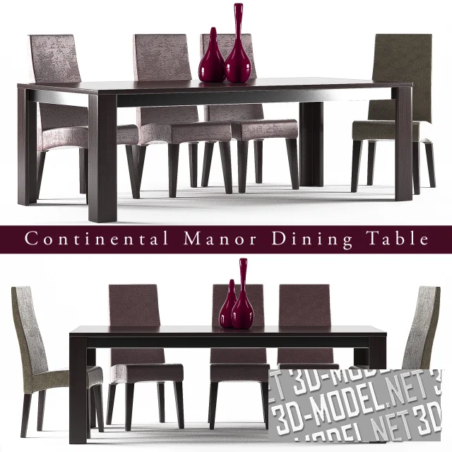 3d-модель Обеденный стол Continental Manor