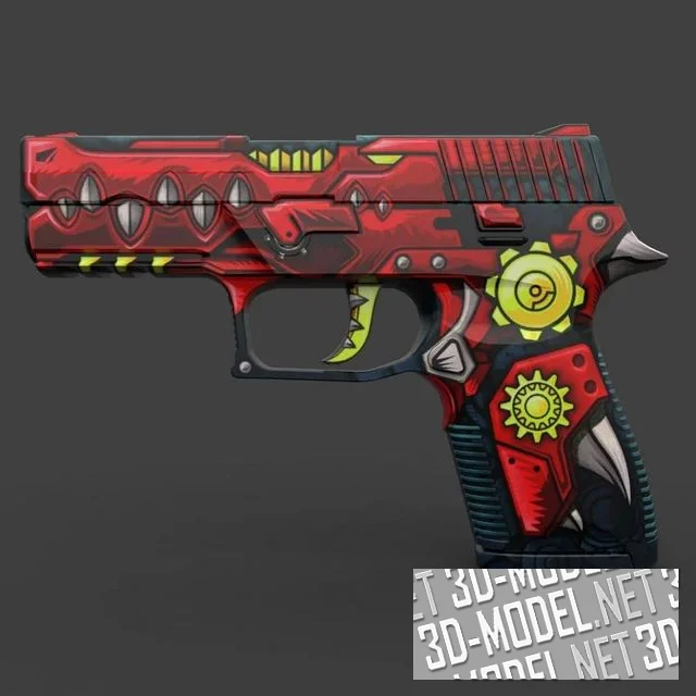 3d-модель Пистолет SIG Sauer P250 со скином