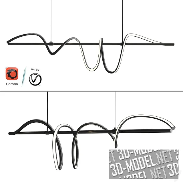 3d-модель Подвесной светильник ADONIS B от Lampatron