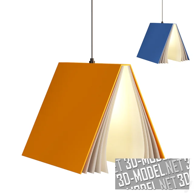 3d-модель Подвесной светильник Hanging Books от lampsshop