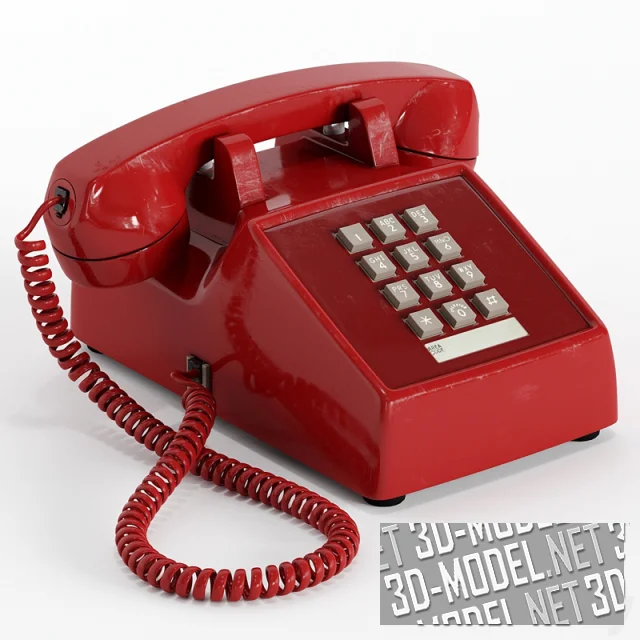 3d-модель Проводной телефон Western Electric Model 2500