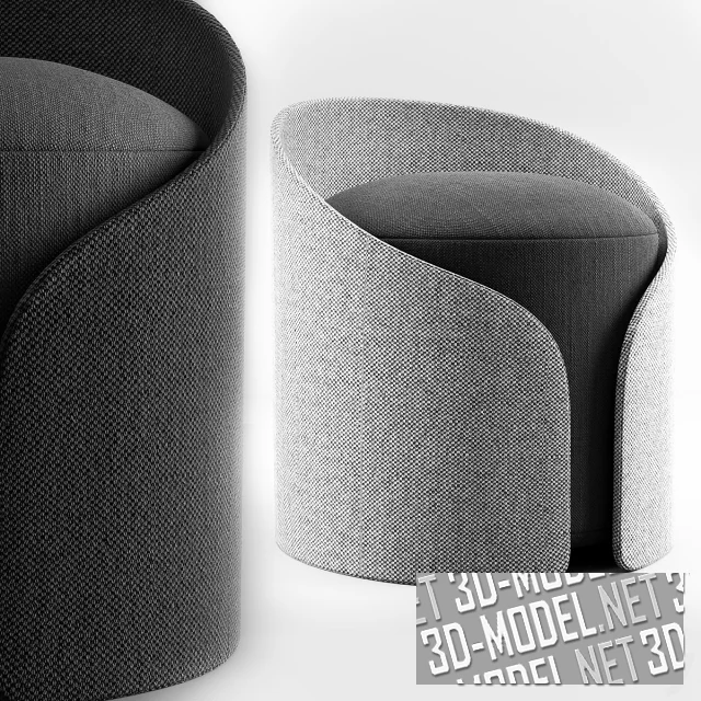 3d-модель Пуф CARDIGAN