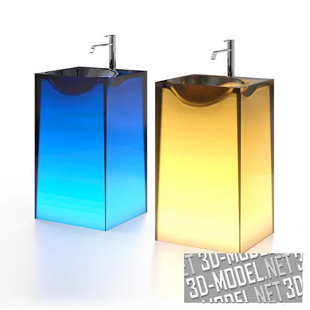 3d-модель Раковина ASTRO и смеситель BIKAPPA от Antonio Lupi