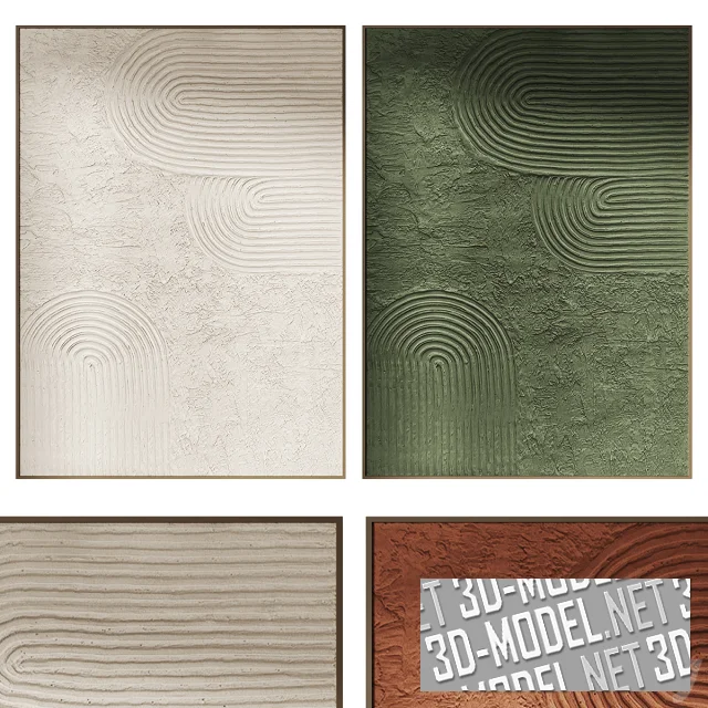 Рельефное панно «Белый минимализм» от Комар Наталья