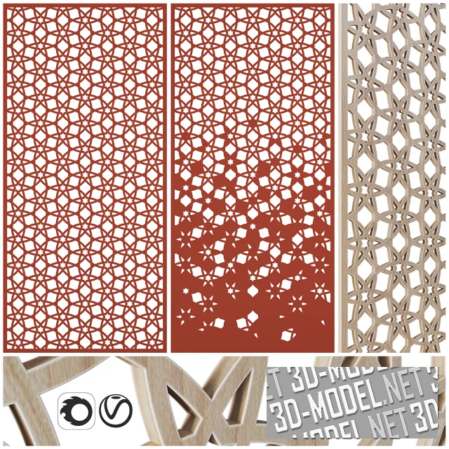 Резная деревянная решетка