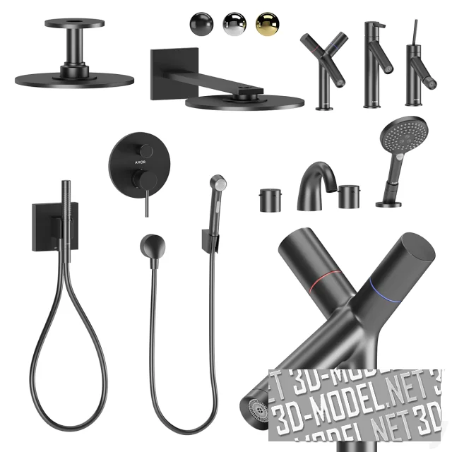 3d-модель Сантехнические принадлежности Starck от Axor