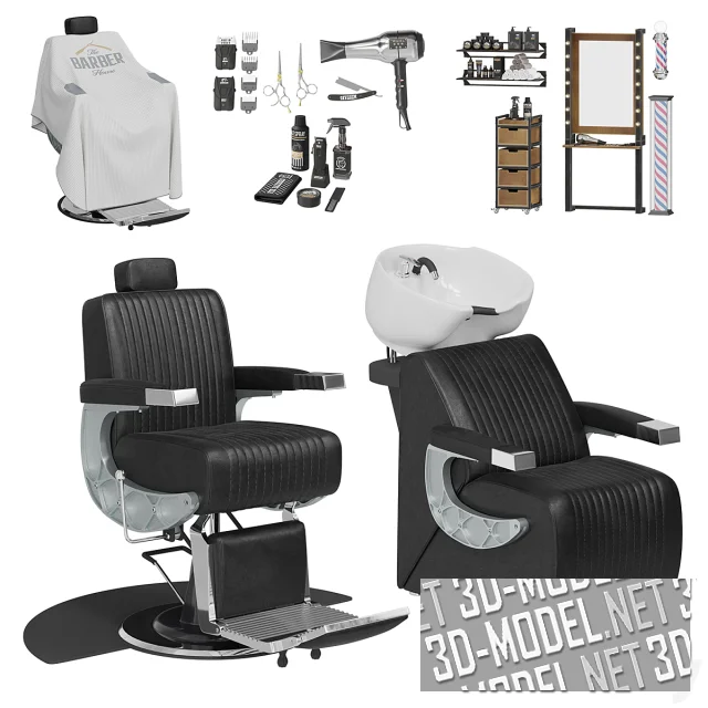 3d-модель Сет для современного салона красоты