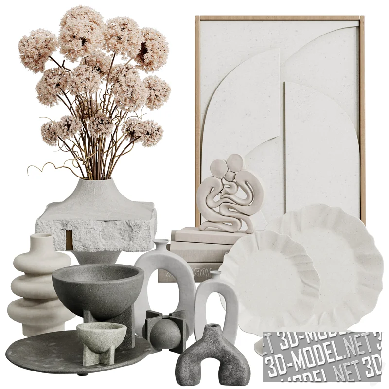 Сет с керамикой и сухим букетом